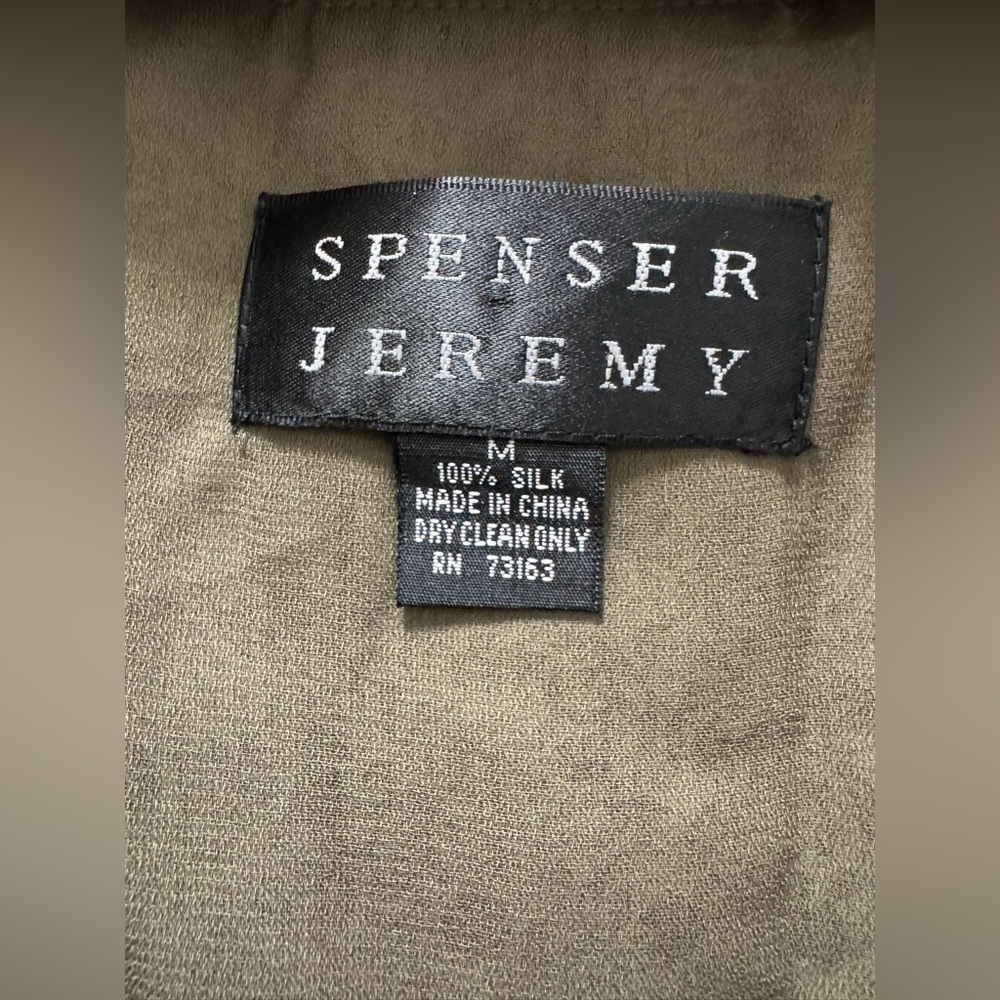NWT 2000s Spenser Jeremy rare deadstock 100% silk top bell sleeves medium fairy - Picture 2 of 5